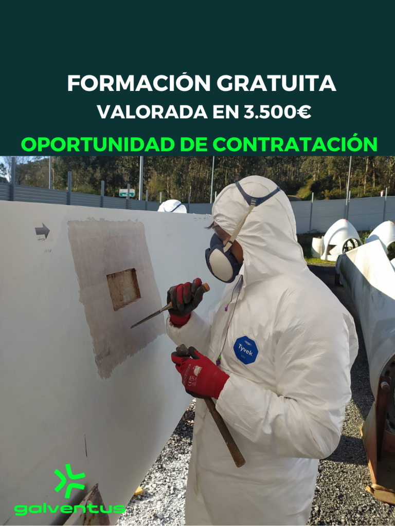 Formación con opción a contratación: inspección y reparación de componentes de aerogeneradores